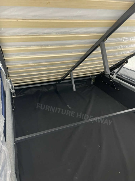 ROCCO HYDRAULIC BEDFRAME + BAMBOO PILLOWTOP MATTRESS in Beds & Mattresses in Nanaimo - Image 2