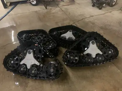 BRP Apache track system that came off our ATV. Can be used on ATV, quad, side by side, etc. Tracks a...