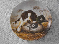 "Dog Tired-Springer Spaniel" collectors plate