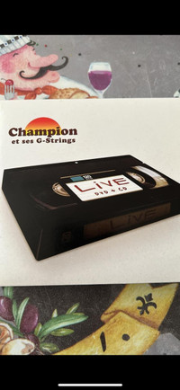 Champion et ses g-strings cd & DVD 10$