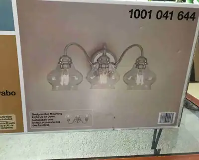 Hampton Bay 3 Light Vanity Fixture BNIB, View more