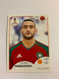 2018 PANINI FIFA WORLD CUP RUSSIA STICKERS H.ZIYECH #166 MOROCCO