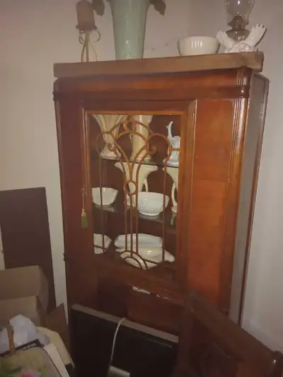 Confirmed Gibbard — Art Nouveau Scrollwork Display Cabinet, View more