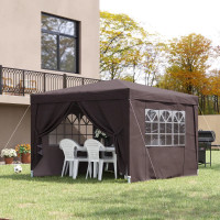 10x10ft Folding Tent Gazebo Pop Up Party Wedding Tent Portable O