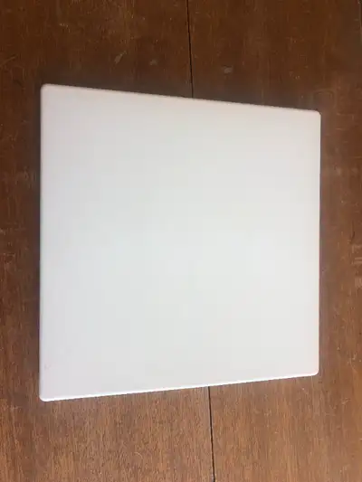 I'm offering for sale a used 16" X 16" white plastic access panel with spring loaded mechanism. Simp...