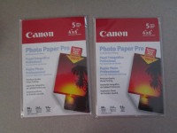 2 packages of Canon photo paper for 4x6 prints