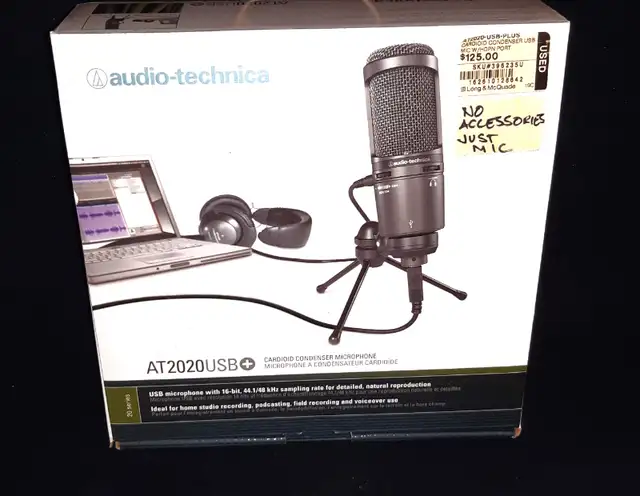 Audio-Technica AT2020USB+ USB Cardioid Condenser Microphone in Pro Audio & Recording Equipment in Oakville / Halton Region - Image 2