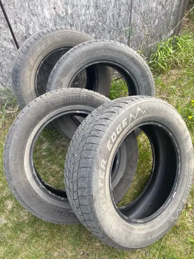 Selling winter edge tires. In decent shape and a decent amount of tread left. Selling all 4 tires fo...