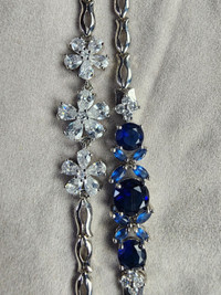 Diamonds and Sapphire bracelets for sale