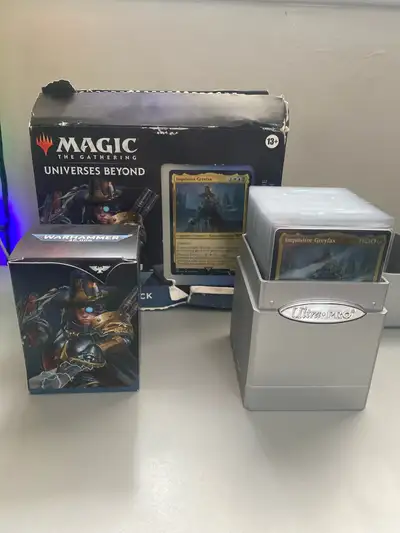 Cards are in perfect condition, double sleeved when opened. Includes the cardboard deck box and piec...