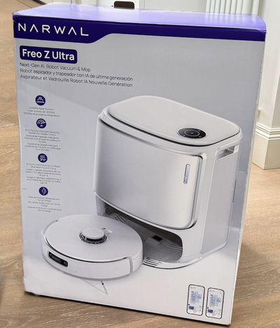 Brand new Narwal Freo Z Ultra in White. Comes with original box and is factory sealed. Best price gu...