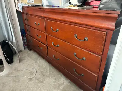 Wood Dresser and Cabinet, View more