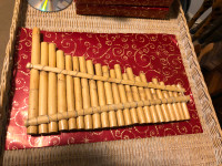 Vintage Native South American Pan Flute,22 Pipe Flute, Wind