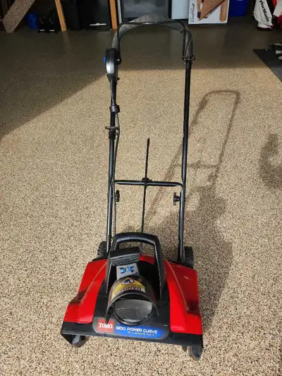 Toro electric snow thrower, View more