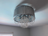 Chrome crystals chandelier