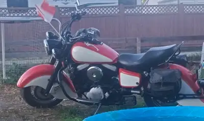 This bike is a tribute bike to the 1948 Indian Chief It is a 1999 Kawasaki drifter 1500cc Low kms 23...