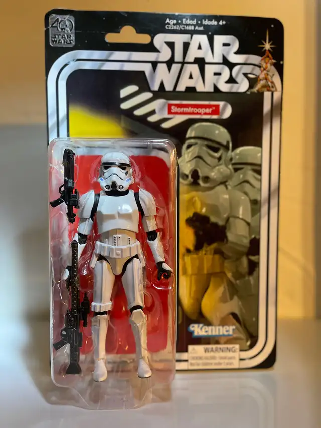 Star Wars 6” Black Series STORMTROOPER (40th Anniversary Kenner)