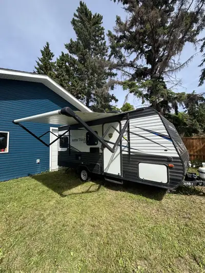 Purchased new in 2019. Been a decent little camper, single axle bumper pull and willing to sell with...