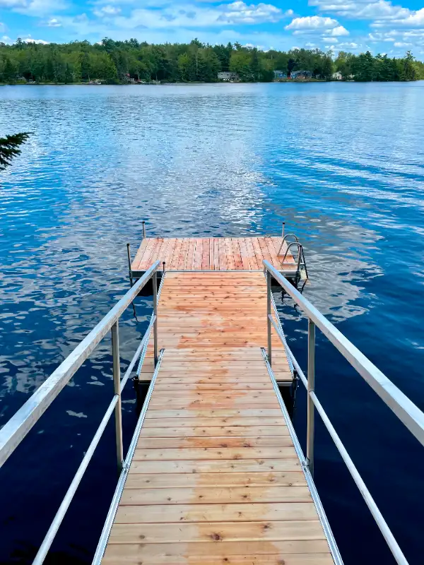 30ft Aluminum Dock Package with Western Cedar Decking in Other in Bedford - Image 5