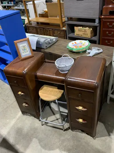 Antique Vanity with 6 Drawers , View more
