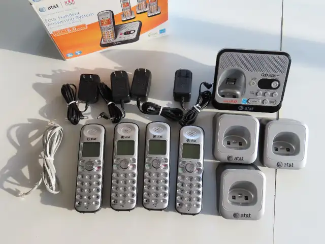 AT&T 4 Handset DECT 6.0 Cordless Answering System with Caller ID in Home Phones & Answering Machines in City of Toronto - Image 6