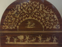 BOOK ENDS SORRENTO ITALIAN MARQUETRY, MUSIC BOX