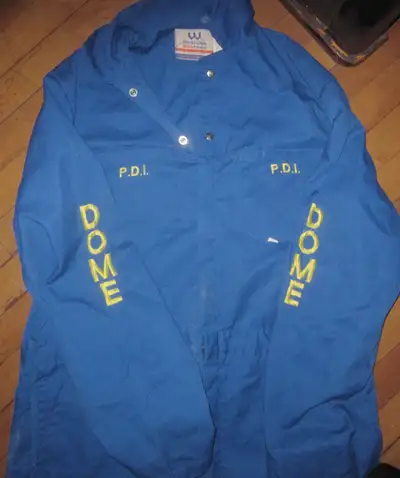 Vintage Mine Rescue Blue Coveralls Jumpsuit Sudbury Memorabilia, View more
