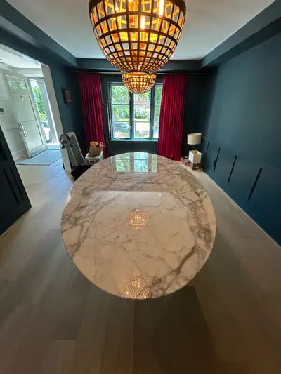 96” Oval Saarinen Dining table, View more