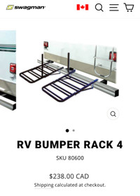 Swagman 4 bike RV bumper rack