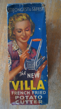 VINTAGE - THE NEW VILLA FRENCH FRIED POTATO CUTTER