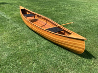 Cedar strip canoe