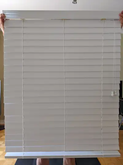2-Inch Faux Wood Blinds, White w Lift & Tilt, View more