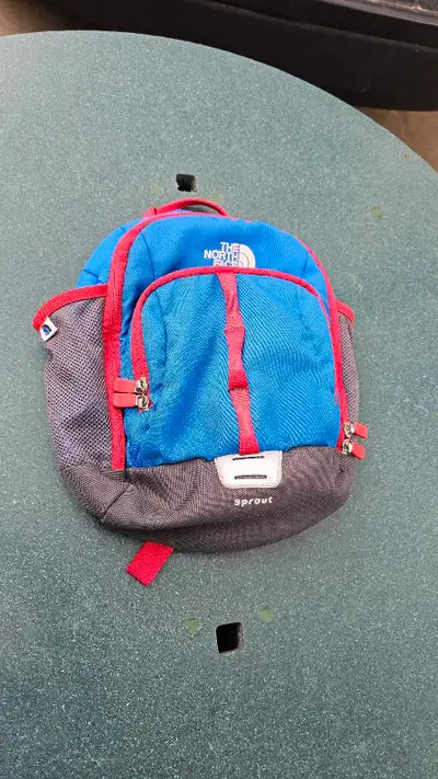 the north face sprout kids first backpack in hood condition.
