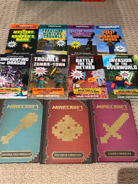 Set of 11 Gamer Books Minecraft