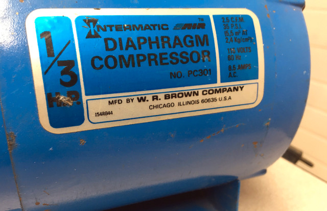 Intermatic Air Diaphradm Compressor in Power Tools in Mississauga / Peel Region - Image 2