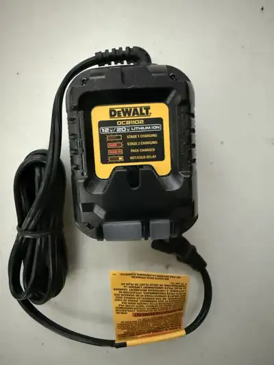 New DeWalt DCB1102 Compact 20V Max Lithium Ion Battery Charger, View more