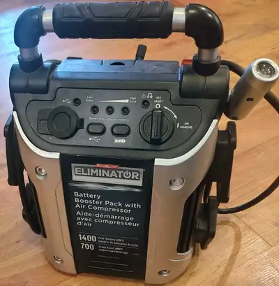 Moto Master Eliminator Battery Booster Pack with Air Compressor , View more