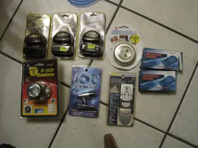 Nine various LED lights. $5.00 for all nine. Please contact by email, no phone calls/texts If you se...