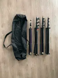 Manfrotto Studio Light Stands x4 plus carrier bag