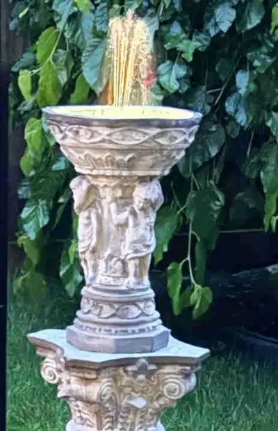 Concrete Roman piller poman flower pot and color fountain, View more