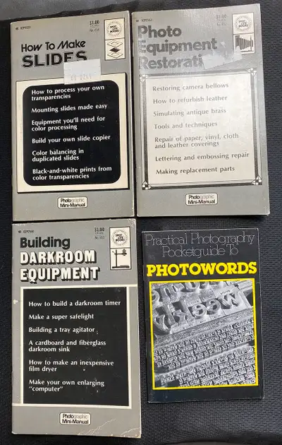 4 Vintage Photographic Mini-Manuals: How to Make Slides Darkroom, View more
