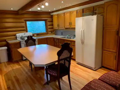 Private 2-Bedroom, 2-Bathroom Log Home – $1,277/month. Quiet forested living adjacent to the Seven S...