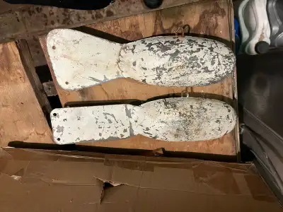 Vintage lead downrigger 10 lb weights, metal covered torpedo Shape. Both for $125