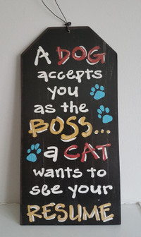DOG AND CAT SIGN/PICTURE