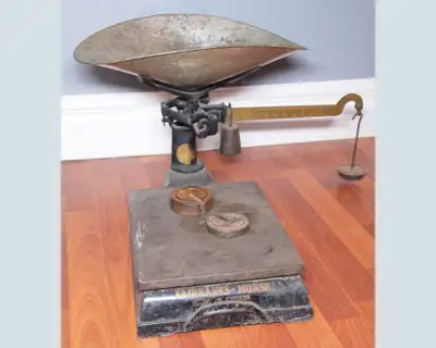 Balance de comptoir antique Fairbanks Morse, 195$., View more