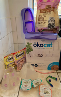 Kitten Food, Litter & Accessories Lot 