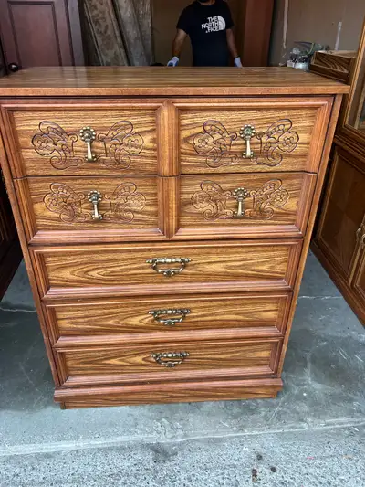 Free delivery used Wooden Dresser with 6 Drawers, View more