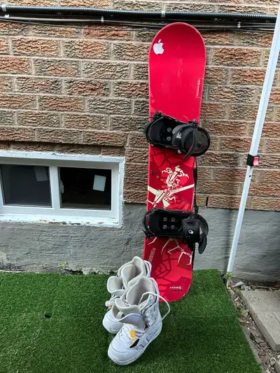 Snowboard with boots , View more