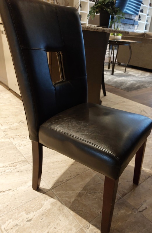 Expresso Leather Dining chairs (set of 4) Chairs & Recliners St