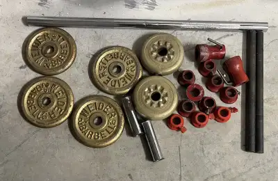 Weider/York Weight Lot + Bars & Collars, View more